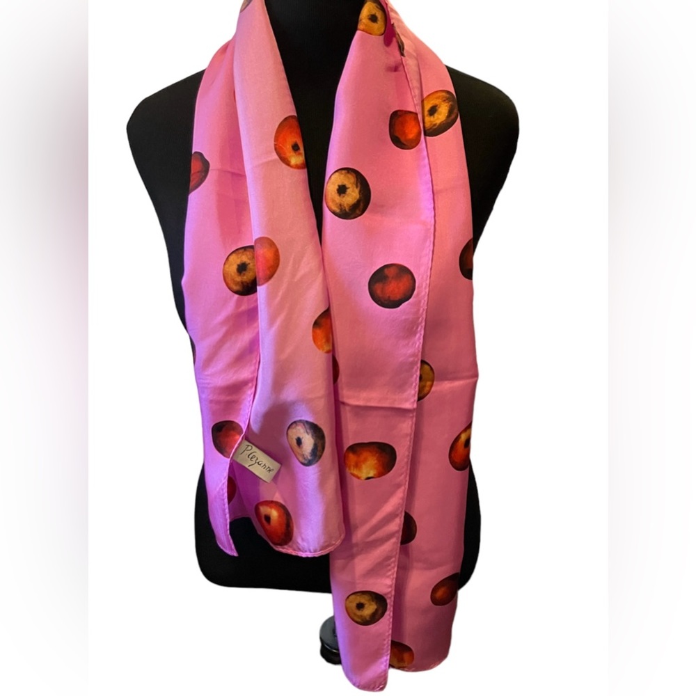 🍎 Cezanne Apples Scarf Pink Red Apple Print Art 🍎